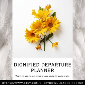 DIGNIFIED DEPARTURE PLANNER, 150 page bundle, printable life binder, death planner, end of life planner, funeral planner, estate planner