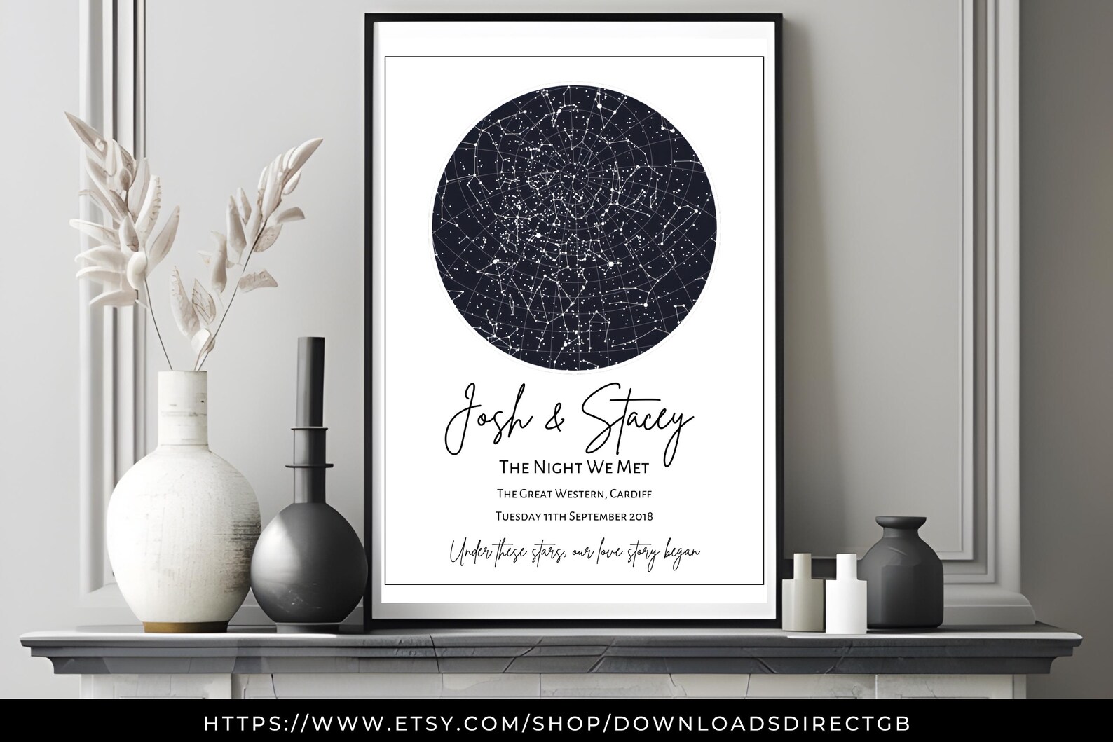 CUSTOM STAR MAP Printable Star - Il 1588xN.6235136981 55zc 