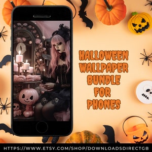 HALLOWEEN WALLPAPER BUNDLE, instant download halloween phone backgrounds, wallpaper for phone, iphone wallpapers, android wallpapers