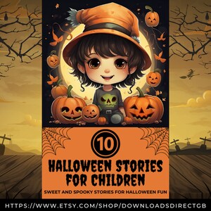 HALLOWEEN CHILDRENS STORYBOOK, printable pdf, instant download, halloween activities for children, family halloween, kids halloween gifts