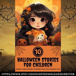 HALLOWEEN CHILDRENS STORYBOOK, printable pdf, instant download, halloween activities for children, family halloween, kids halloween gifts