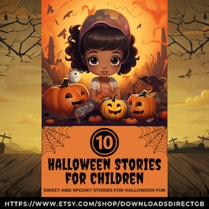 HALLOWEEN CHILDRENS STORYBOOK, printable pdf, instant download, halloween activities for children, family halloween, kids halloween gifts