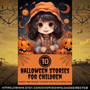 HALLOWEEN CHILDRENS STORYBOOK, printable pdf, instant download, halloween activities for children, family halloween, kids halloween gifts
