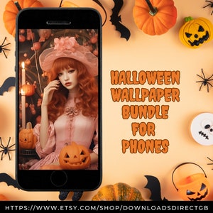 HALLOWEEN WALLPAPER BUNDLE, instant download halloween phone backgrounds, wallpaper for phone, iphone wallpapers, android wallpapers