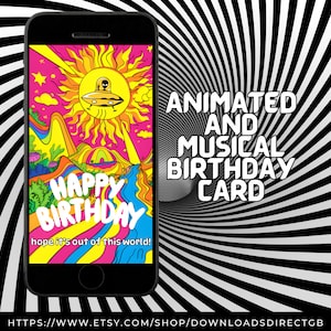 TARJETA FELIZ CUMPLEAÑOS, tarjeta electrónica animada, tarjeta electrónica musical, tarjeta electrónica alienígena, tarjeta electrónica ovni, enviar por texto, enviar por correo electrónico, tarjeta de cumpleaños con video, tarjeta geek