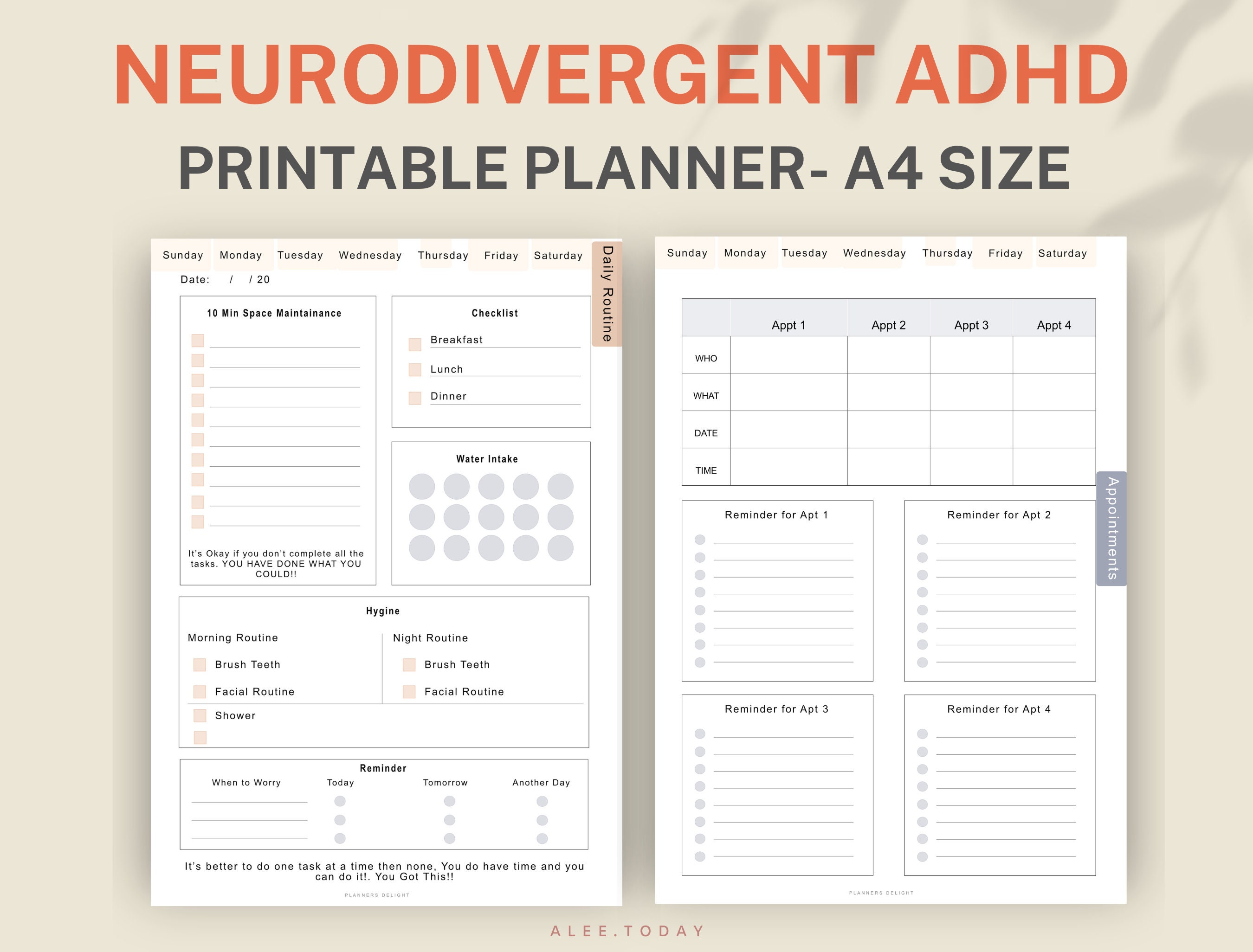 ADHD Planner ADHD Planner Adult ADHD Planner Book Pdf Adhd Etsy Australia