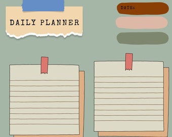 Daily planner digital download