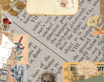 Scrapbook style journal pages and templates bundle.