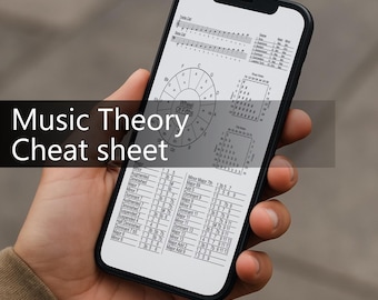 Music Theory Cheat Sheet: Treble, Bass Clef, Chords, Scales (PDF Guide)