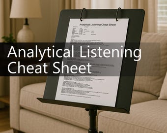 分析的リスニングのチートシート：作詞作曲と制作分析のための音楽作曲ガイド（PDF）
