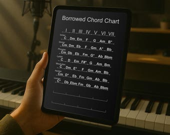 Borrowed Chord Chart PDF Guide Black - Unlock Unique Progressions Instantly!