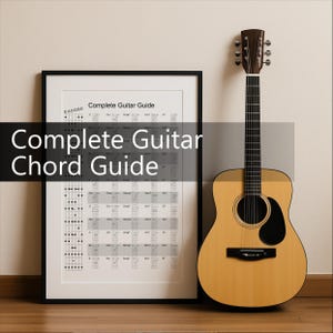 Guitar Chord Mastery Guide: Major, Minor, 7th Chords (PDF Download A3 Format)
