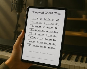 Borrowed Chord Chart PDF Guide White - Unlock Unique Progressions Instantly!