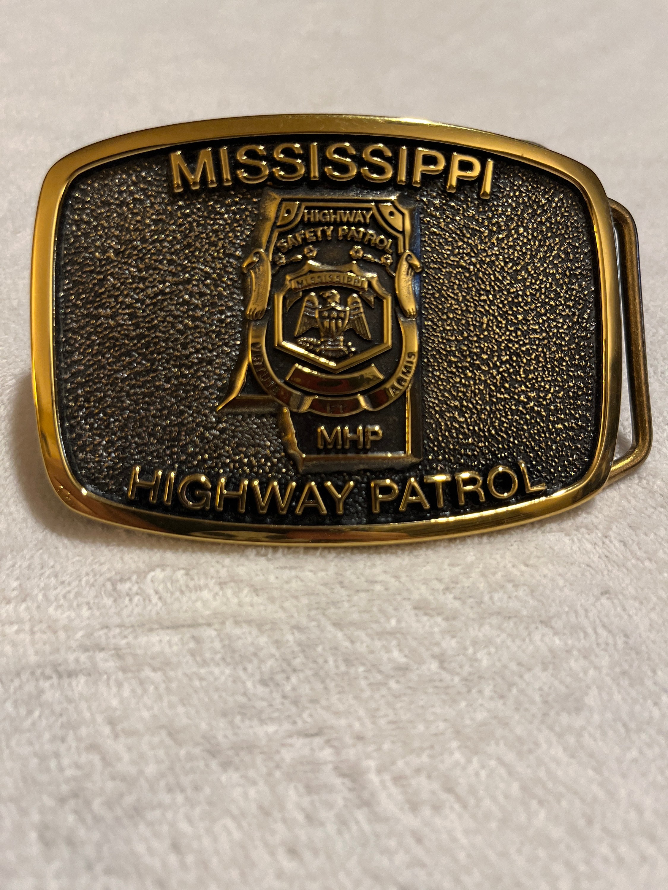 Mississippi Highway Patrol Belt Buckle Etsy Canada