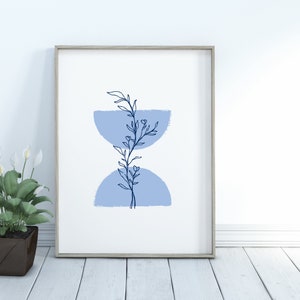 Contemporary art print, printable wall art, digital print, mid century modern art, instant download, minimalist print, modern art