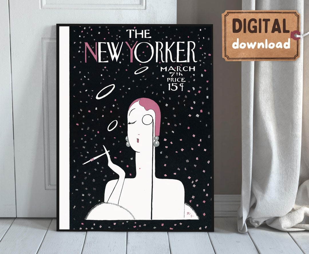 The New Yorker Magazine Covers. Vintage PRINTABLE. Instant - Etsy