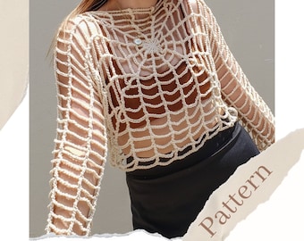 Halloweb Top | Crochet Pattern | PDF
