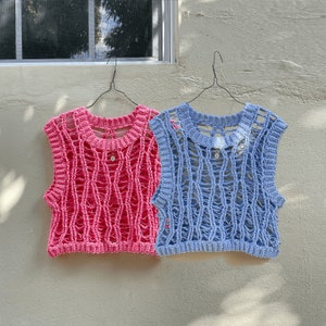 Wisteria Vest Crochet Pattern PDF - Etsy