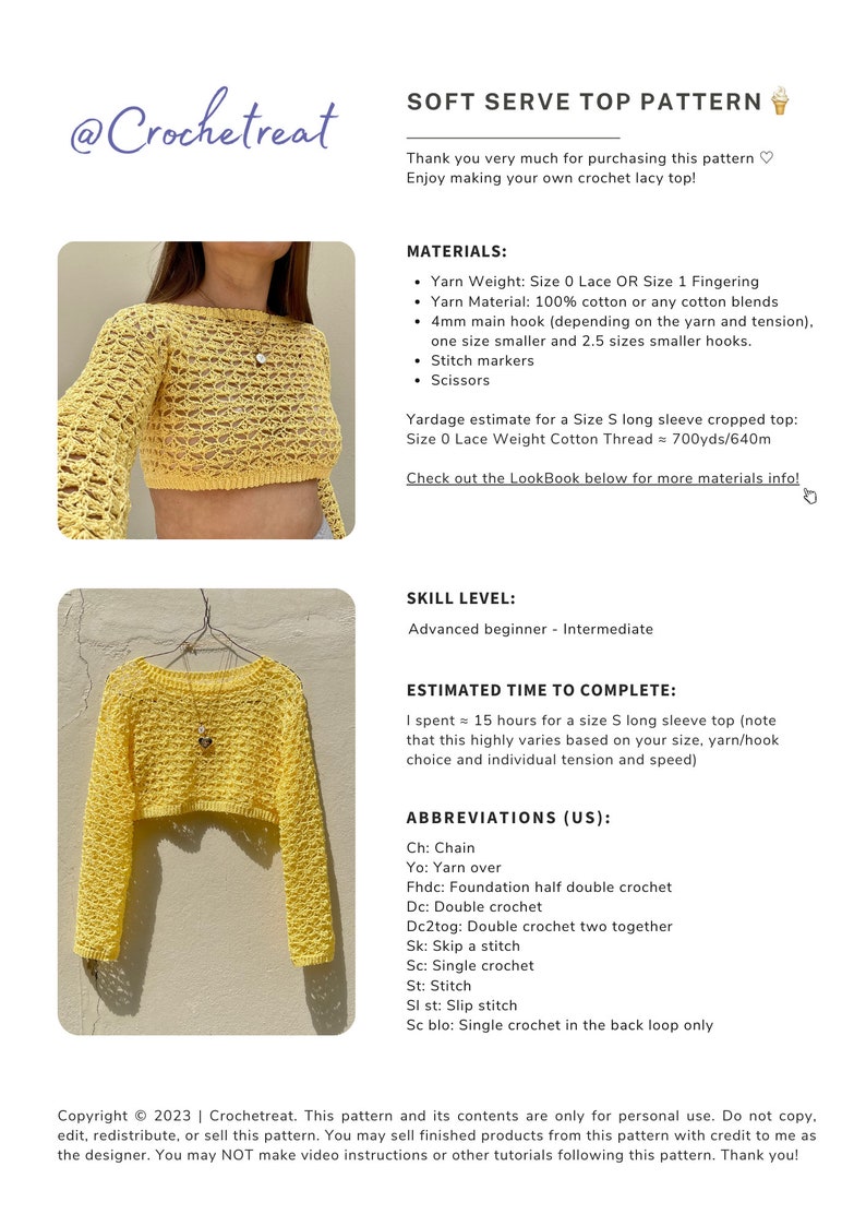 Soft Serve Top Crochet Pattern PDF image 2