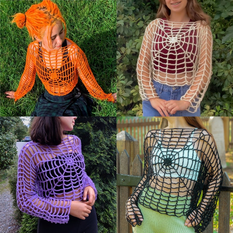 Halloweb Top Crochet Pattern PDF image 6