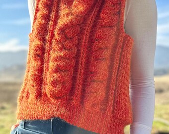 トップス HeRIN.CYE Cable pattern vest トップス HeRIN.CYE Cable pattern vest HeRIN.CYE Cable