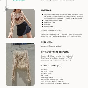 Halloweb Top Crochet Pattern PDF image 2