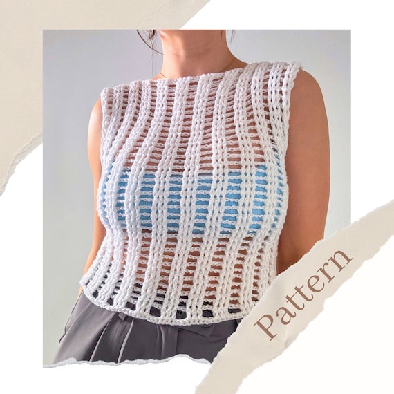 Hyphen Top | Crochet Pattern | PDF - Etsy