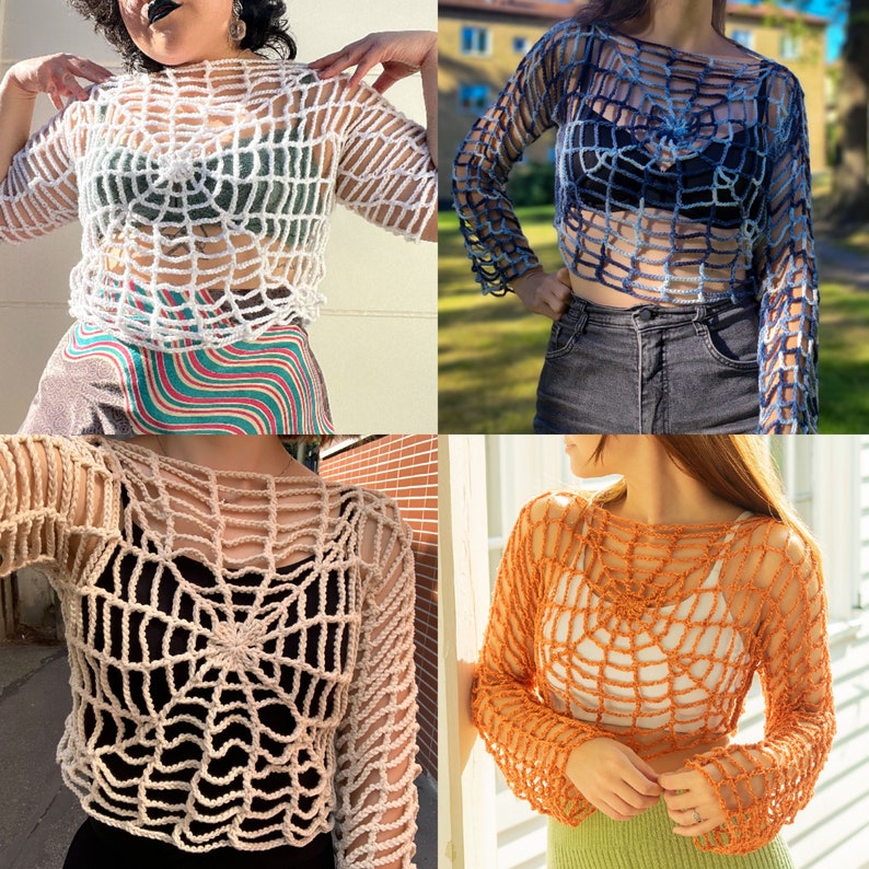 Halloweb Top Crochet Pattern PDF image 3