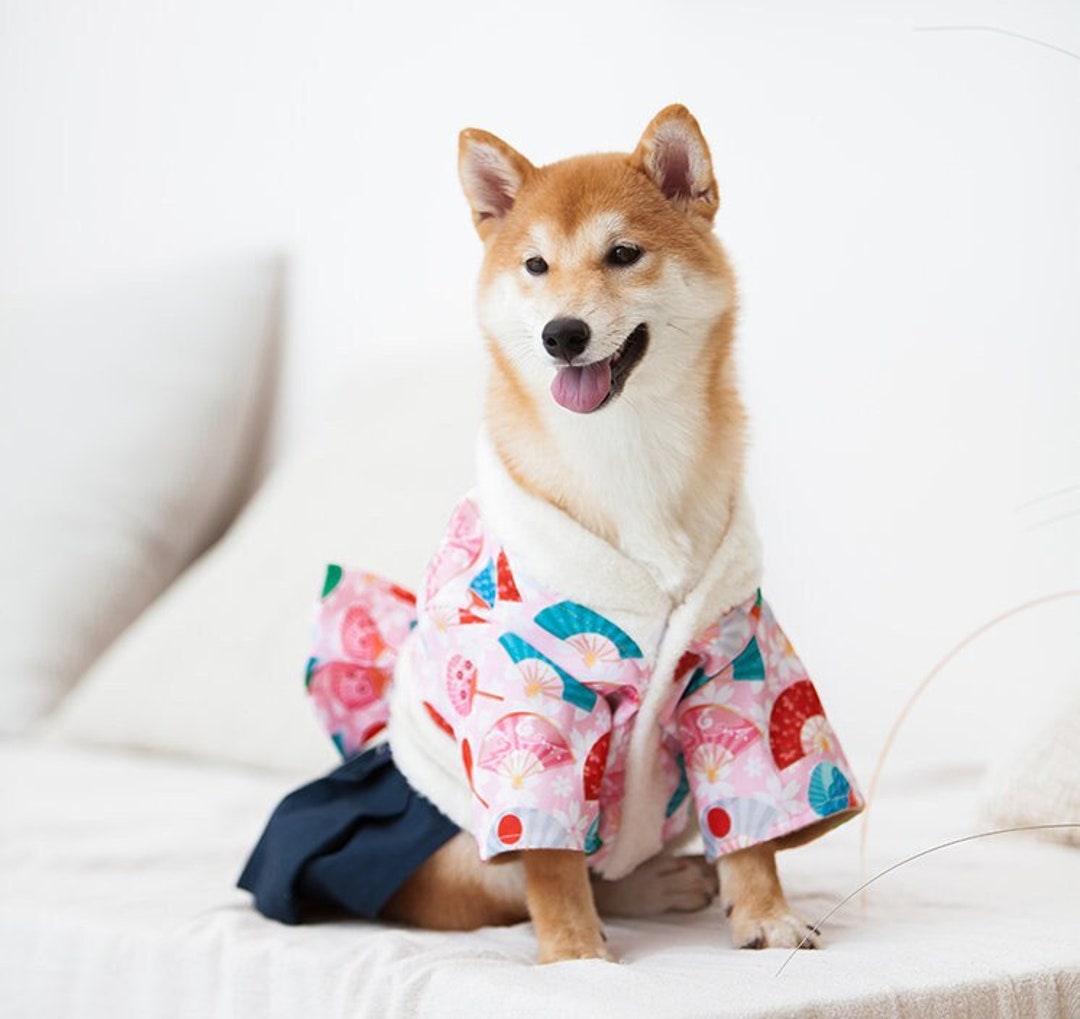 Japanese Kimono for Dogs Robe Traditional Style Skirt - Etsy