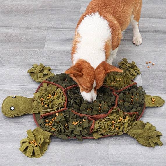 Tortoise Dog Snuffle Mat Unique One Size Sniffing Pad Dog or Cats Dog  Distraction Feeding Mat Ohmightypaw 