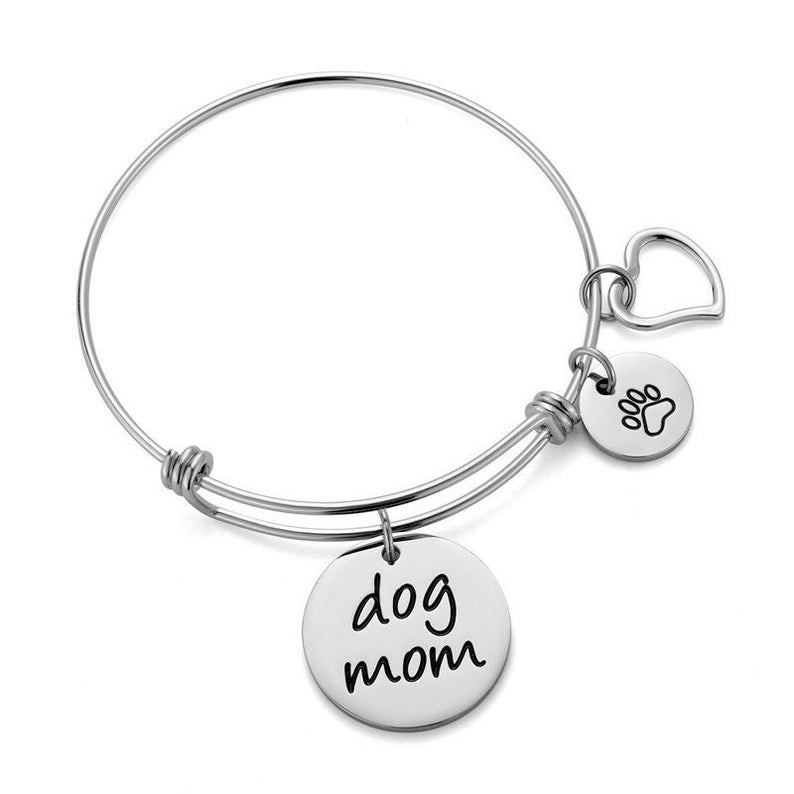 Dog Mom Bangle Bracelet Dog Lover 