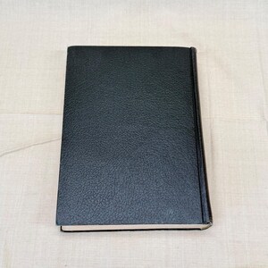 Vintage Black Leather Decorative Book Neutral Shelf Decor Moody Library Styling image 7