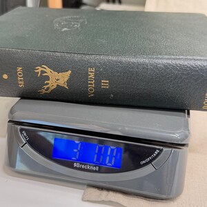 Vintage Black Leather Decorative Book Neutral Shelf Decor Moody Library Styling image 14