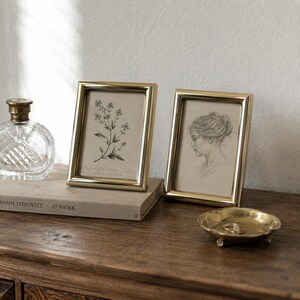Set 3 Brass Frames - Etsy Vintage‎ Metal Photo Frame Set 3 Pewter Brass Tone 5x7 4x6 Desk Frames 1980s main image 0