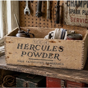 Hercules Powder Wooden Box - Etsy