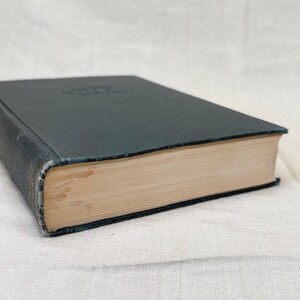 Vintage Black Leather Decorative Book Neutral Shelf Decor Moody Library Styling image 5