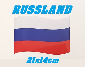 2x 4x 8x Russia Magnet Flag 21 x 14 cm Flag Car Sticker Magnetic Flag World Championship European Championship