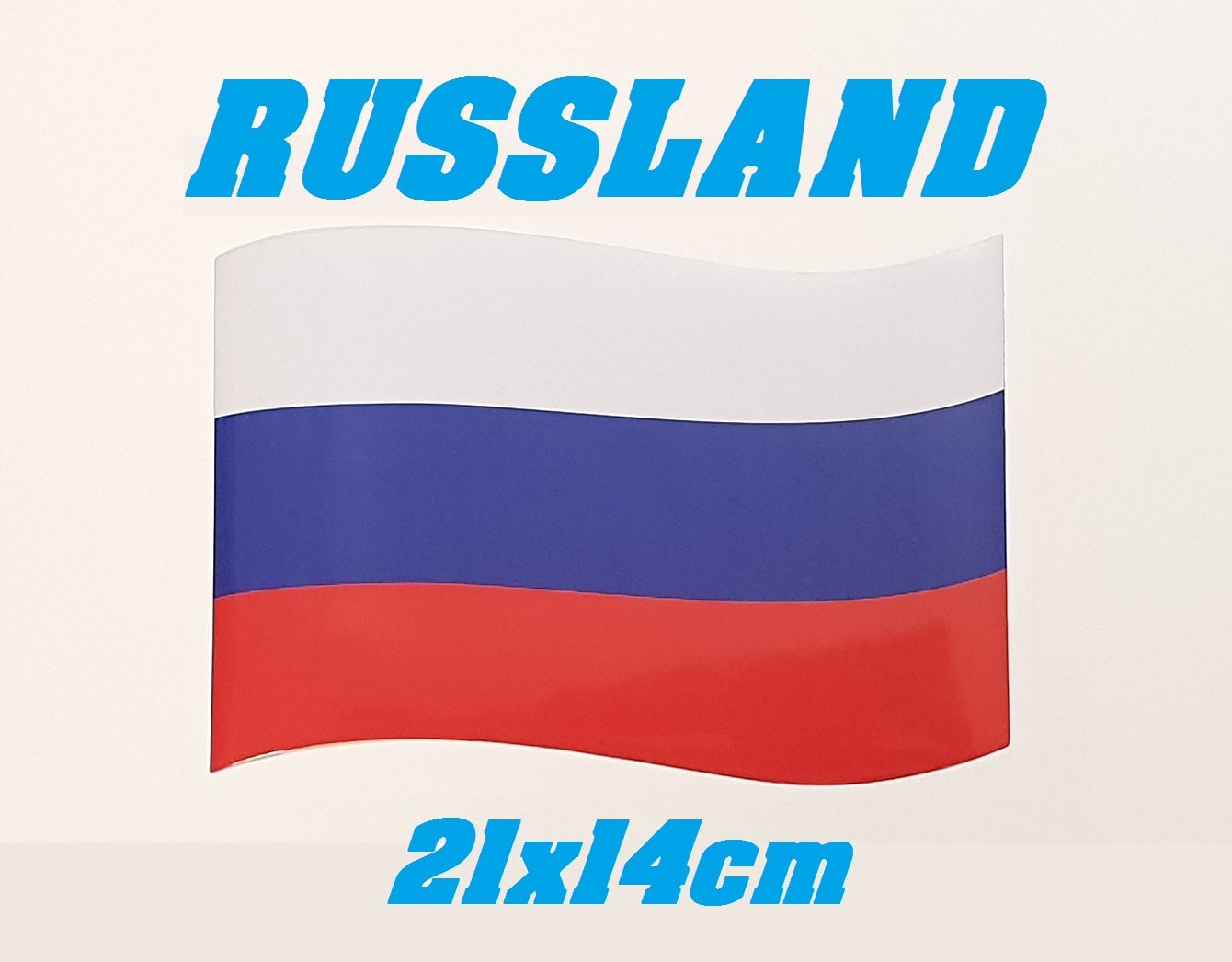 Dekohänger 13 cm rund Russland Flagge Motiv [günstig]