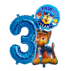 Patrulla Canina Decoración Cumpleaños 3 Años, Paw Globos Patrulla Canina  Set, Patrulla Canina Party Deco para Niños Niñas, Decoracion Paw Cumpleaños  3 Años : : Hogar y cocina