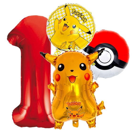 Pokemon ballon de dessin animé décoration, pikachu ballons, kit de