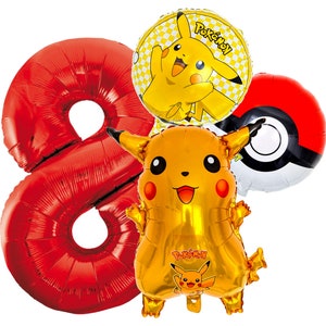 12 pcs Pokemon Pikachu Ballon Décoration De Fête Fournitures
