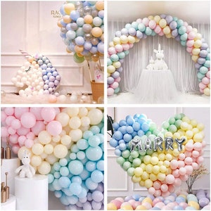 70 Stück Luftballons Pastell Macaron Matt Ballon Macaron Luftballons Bunt Luftballons Pastell Latex Farbige Ballons Macaron Luftballon Party Bild 6