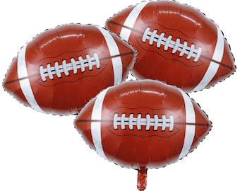 Ballon en aluminium Football américain, ballon de rugby NFL thème fête sportive thème ballons en aluminium, décoration décoration Super Bowl anniversaire ballon célébration