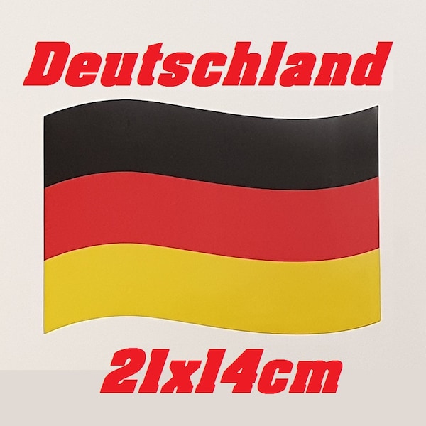 2x 4x 8x Deutschland Magnet Fahne 21x14cm Flagge Auto Aufkleber Magnetfahne WM EM