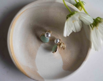 Boucles D'oreilles Clip Vintage Années 1980 - Or Doré, Métal - Neuf Parfait état, Sans Emballage