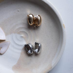 Statement Clip Ons Earrings Vintage Vibe Earrings Geometric Clip On Earrings Comfortable Clip On Earrings Gold Silver Earring-Gift for her