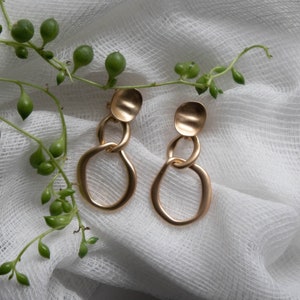Dangle Clip On Earrings: Geometric Non Pierced Earrings