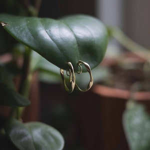 Clip On Hoops | Statement Clip On Earrings | Non Pierced Ear Hoops | Dainty Earrings | Mini Hoops | Comfortable Clip Ons | Earrings Gold