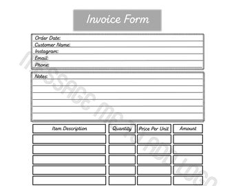 Formulario de factura PDF