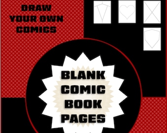 Páginas de cómic en blanco - 30 Único - EMOCIONANTE - PDF Imprimible